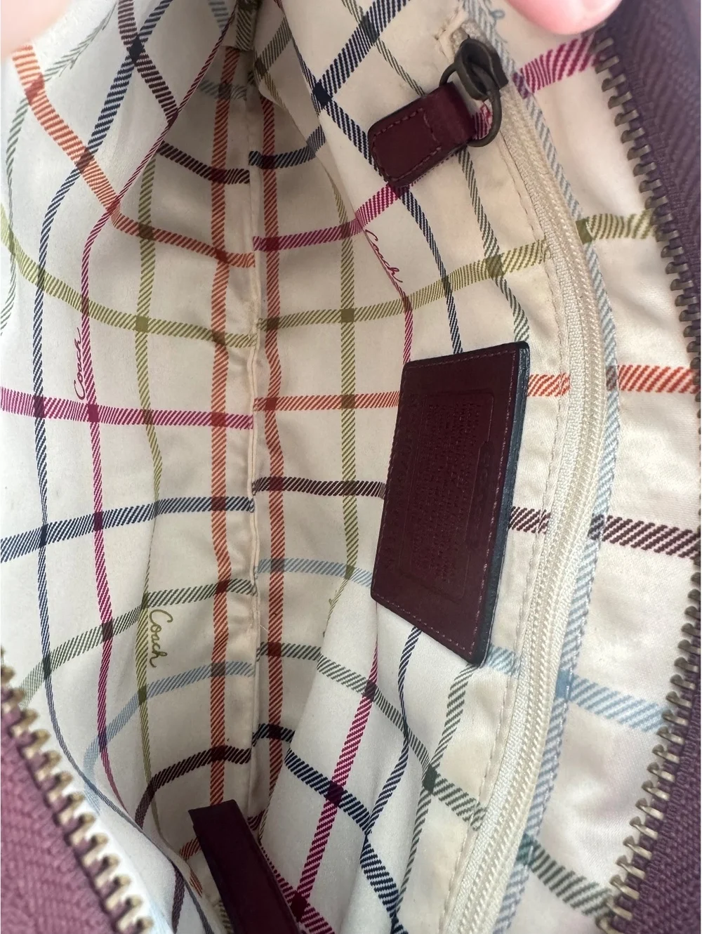 Coach Legacy Bleecker Burgundy Leather Bag F11415 Vtg Y2K